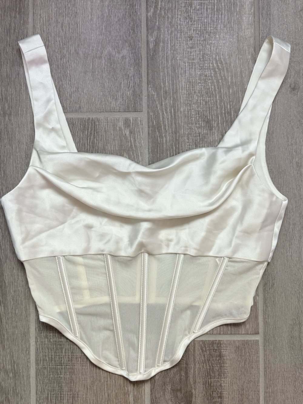 cream corset top